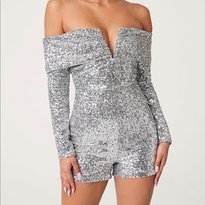 Mini sparkly jumpsuit